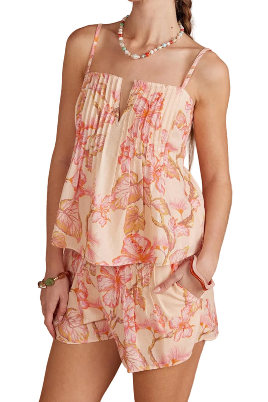 Gracyn Sleeveless Top & Mini Floral Shorts