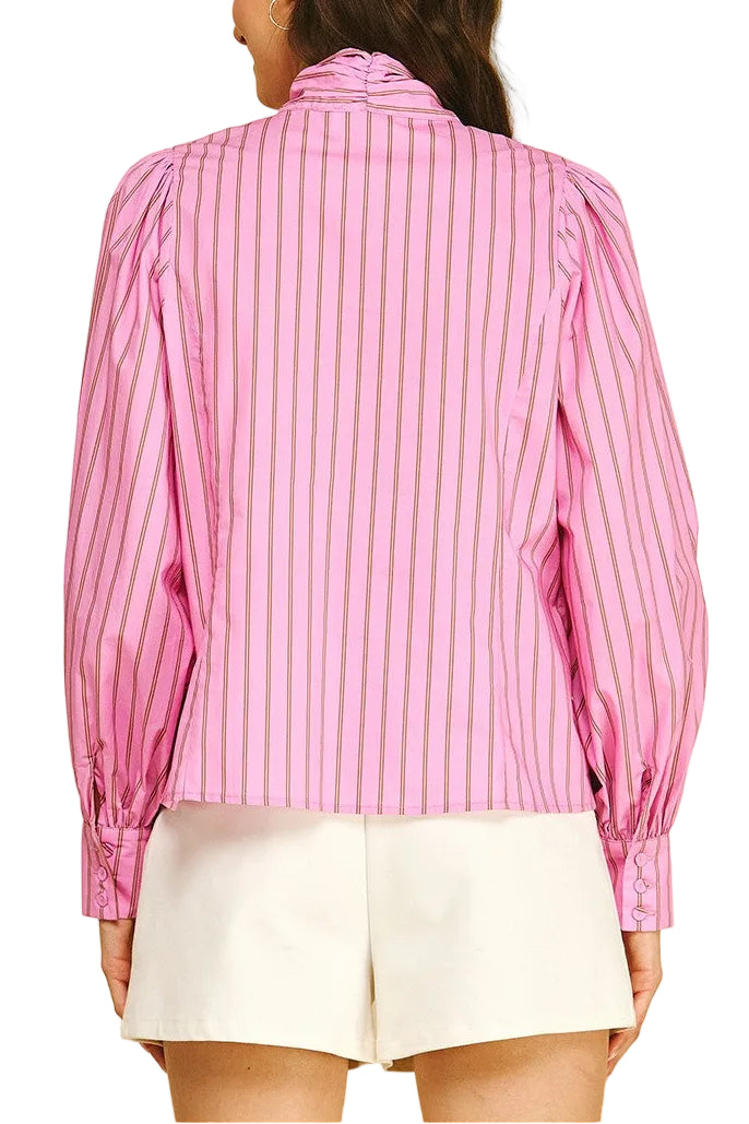 Hattie Stripe Bow Top