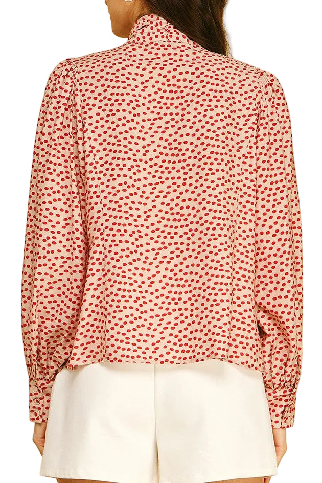 Evie Polka Dot Bow Top