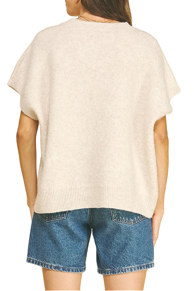 Della Short Sleeve Sweater