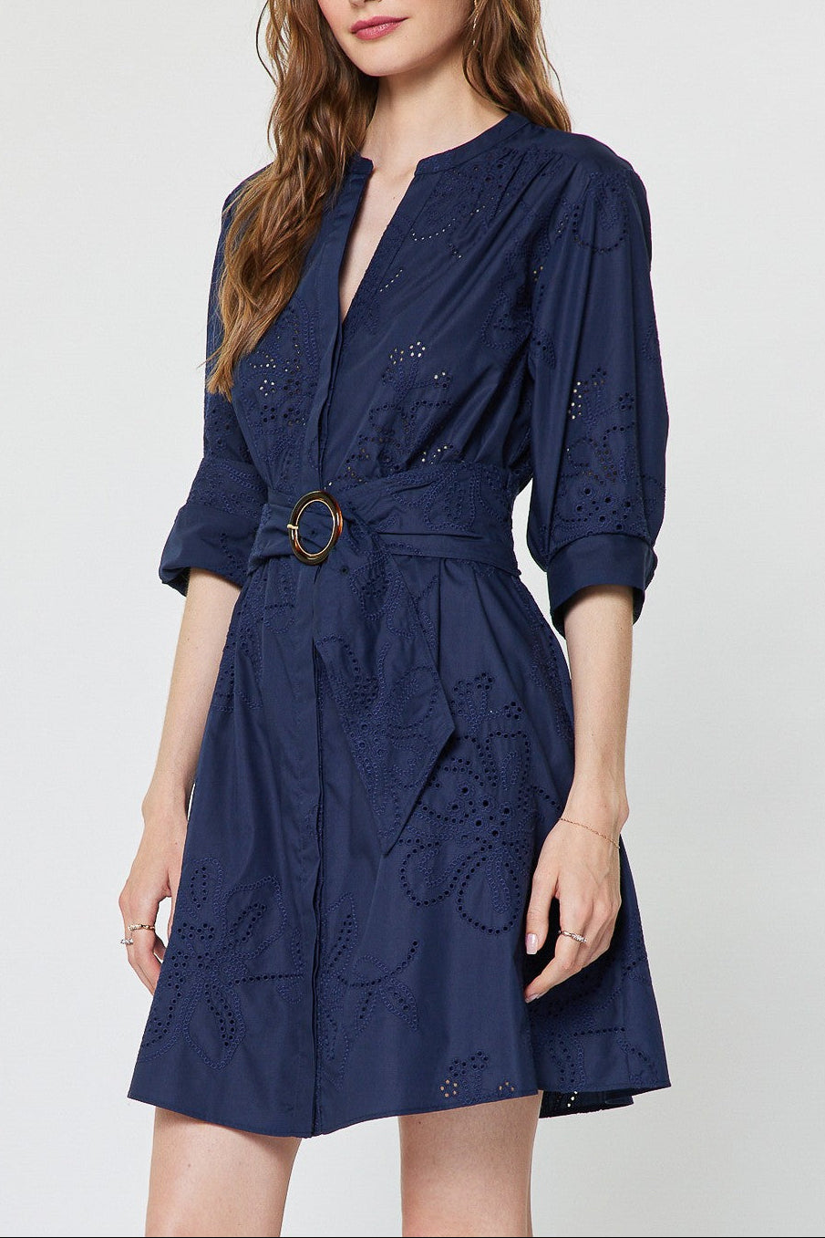 Wren Eyelet Mini Dress