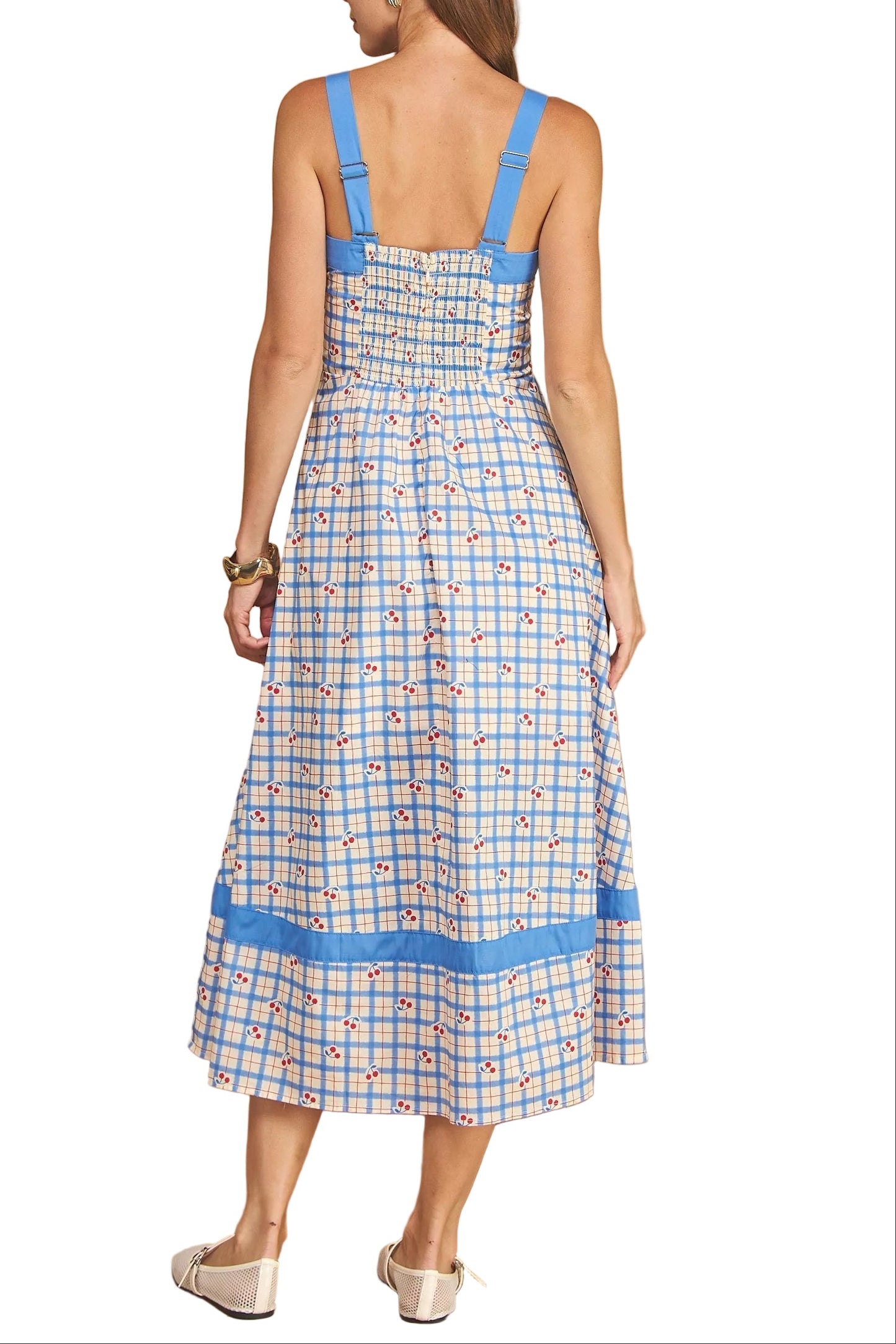 Angela Cherry Maxi Dress