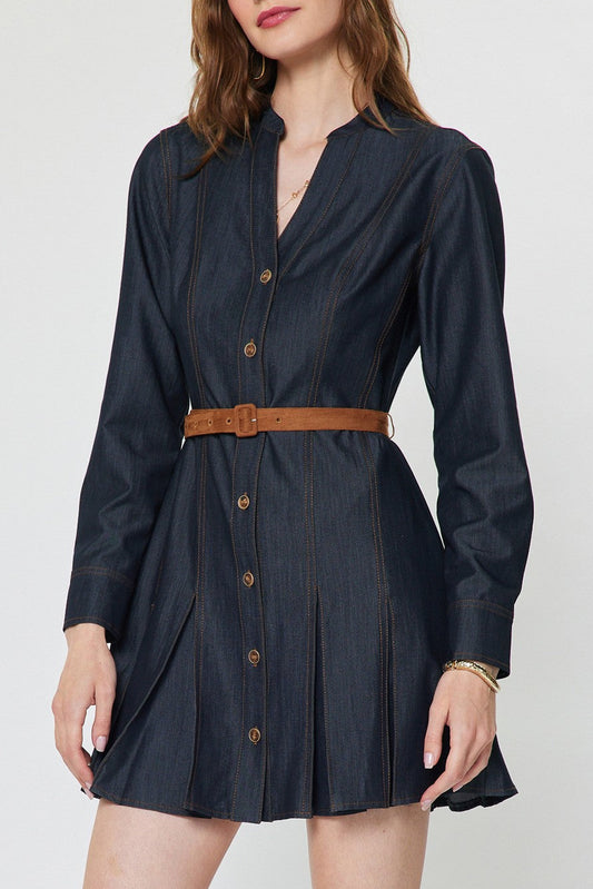 Laura Belted Mini Dress
