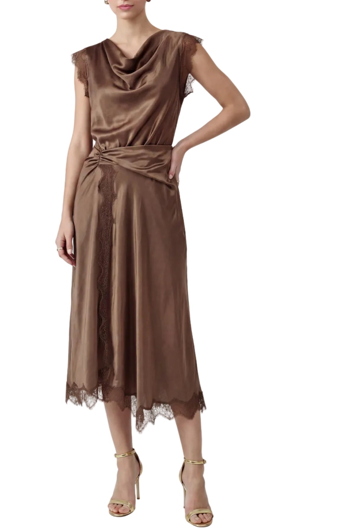 Brandi Satin Midi Dress
