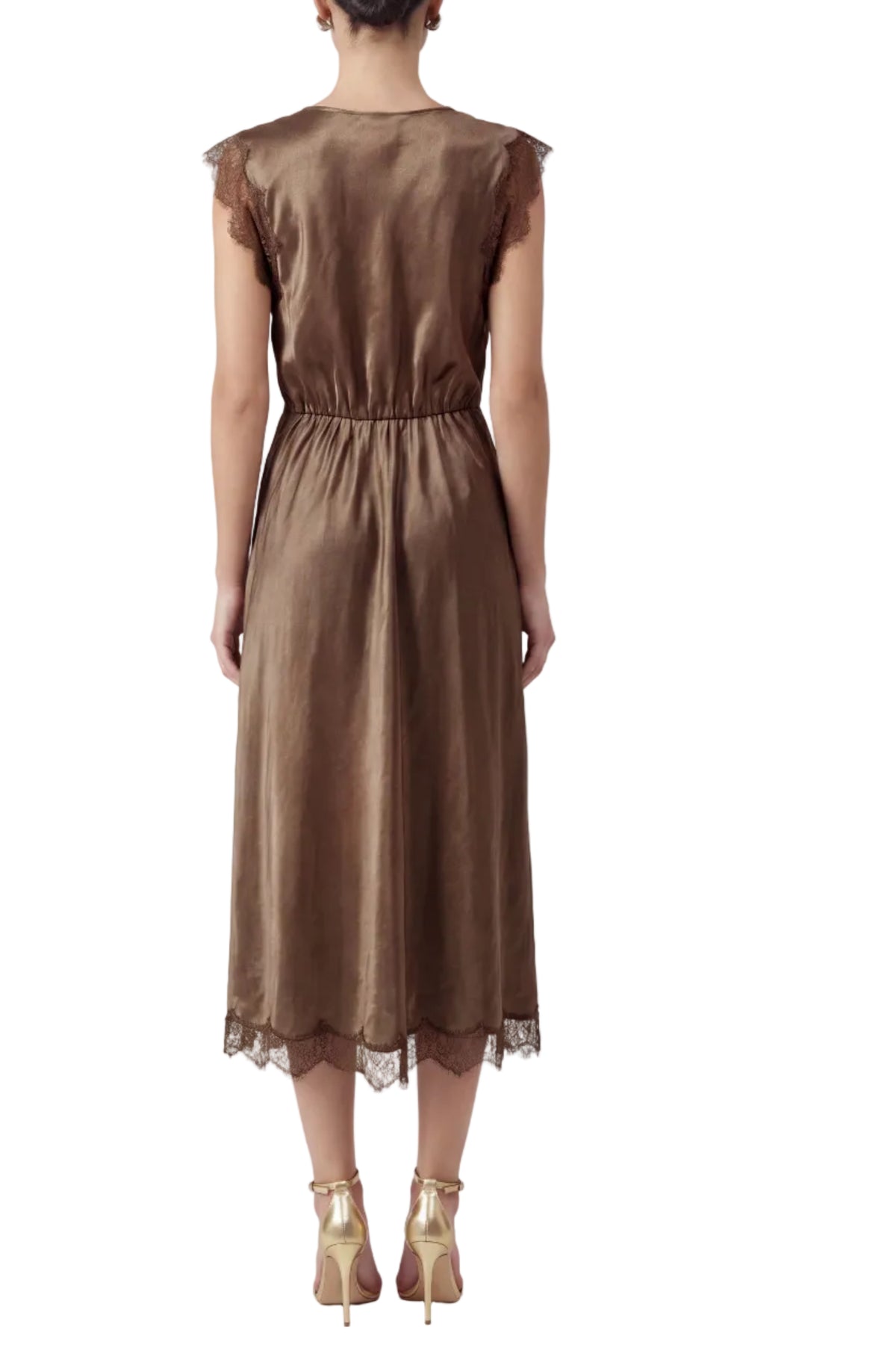 Brandi Satin Midi Dress