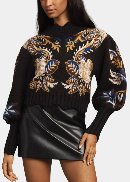 Farm Rio Arabesque Paradise Knit Sweater