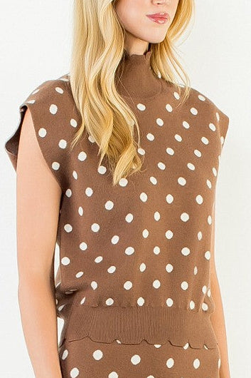 Marley Polka Dot Knit Top