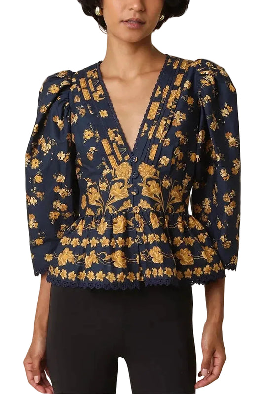 Gretchen Top With Lace