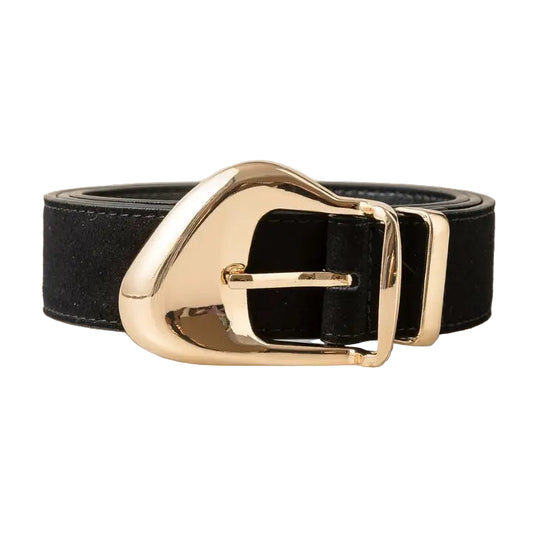 Ornate Buckle Soft Leather Belt