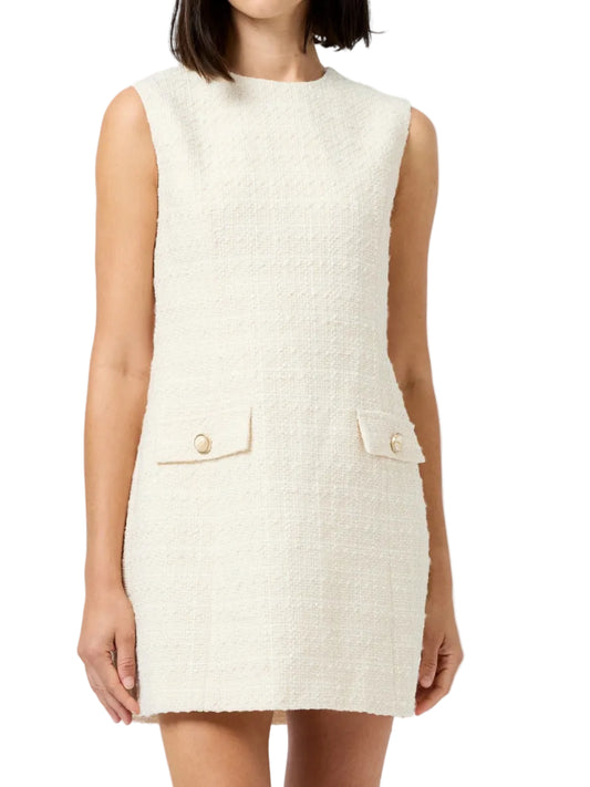 French Connection Structured Tweed Mini Dress