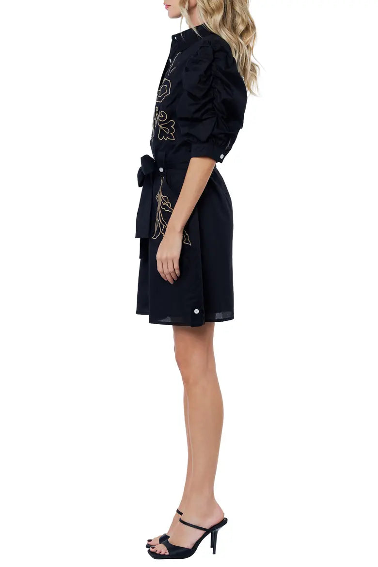 CIEBON Lucy Embroidered Mini Dress