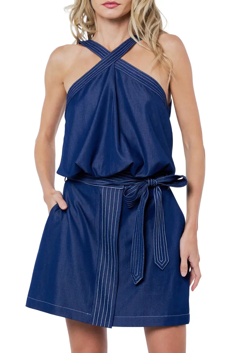 CIEBON Zenia Halter Top & Clo Mini Skirt