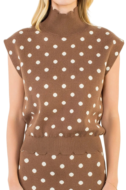 Marley Polka Dot Knit Top