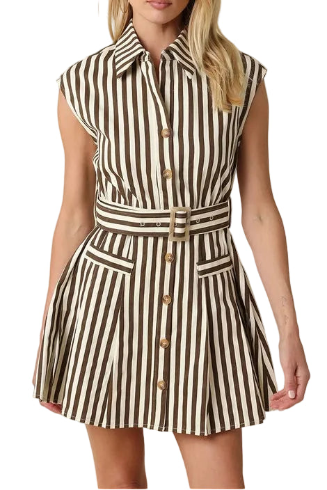Agnes Stripped Mini Dress