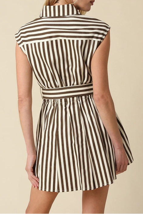 Agnes Stripped Mini Dress