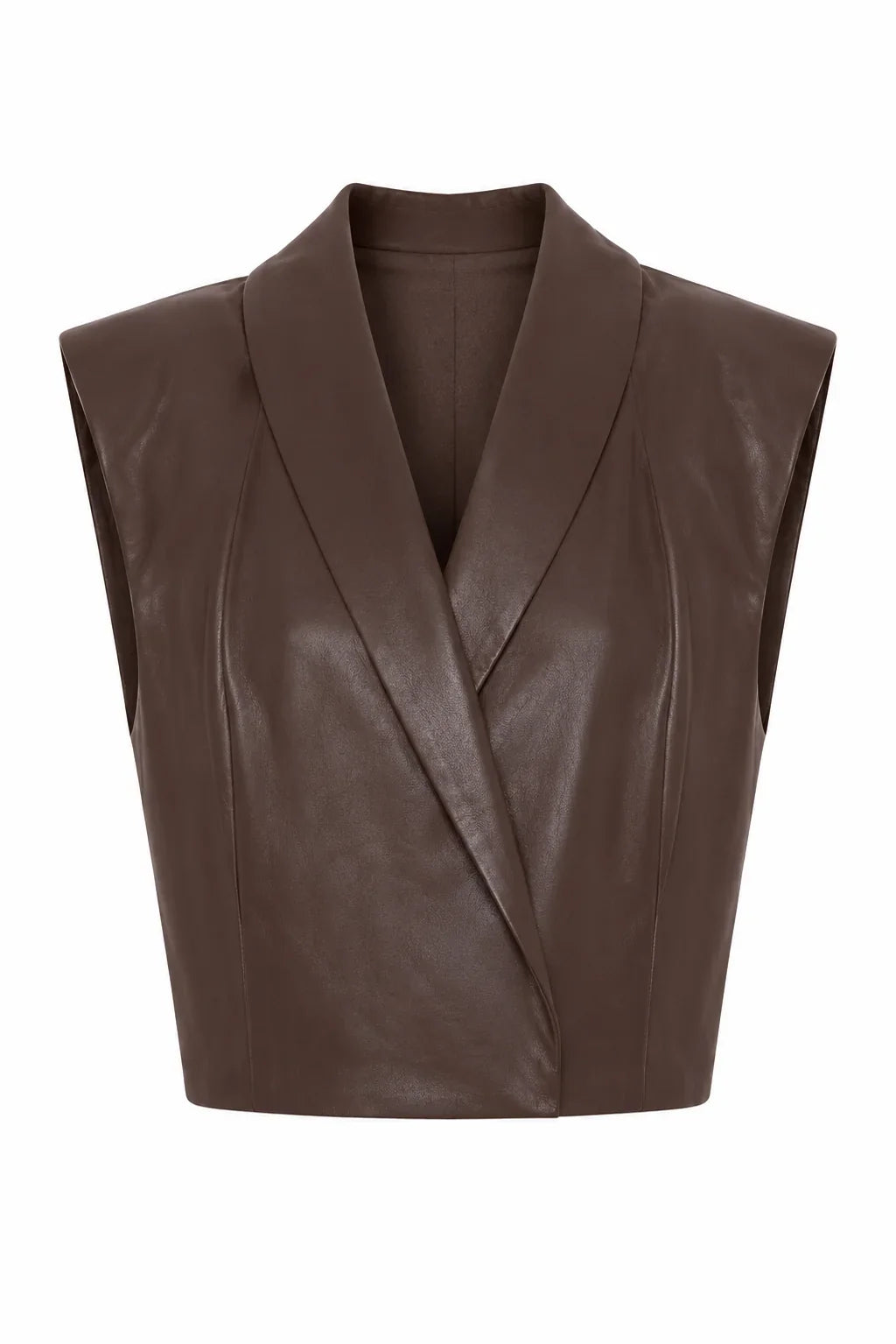 JS71 Addison Faux Leather Vest
