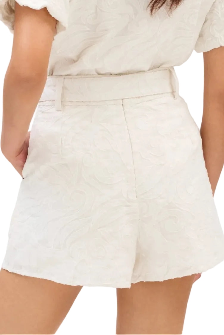 Allison NY Embroidered Ainsley Mini Shorts