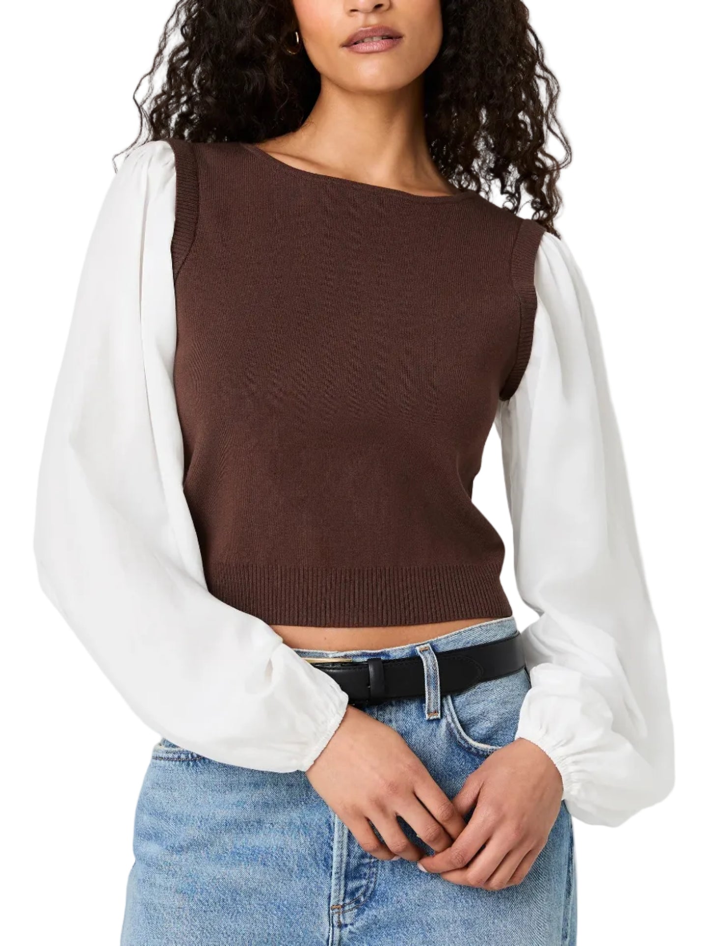 French Connection Maxime Knit Long Sleeve Top