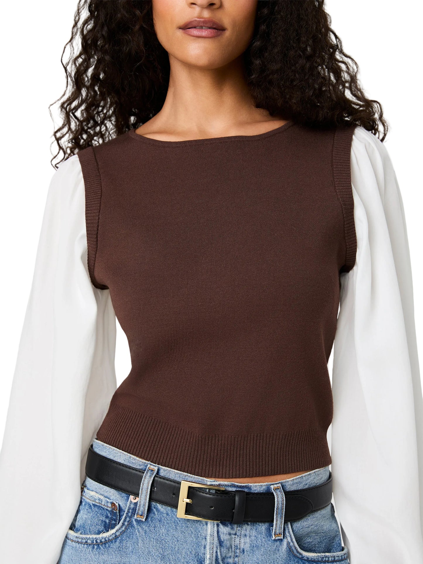 French Connection Maxime Knit Long Sleeve Top