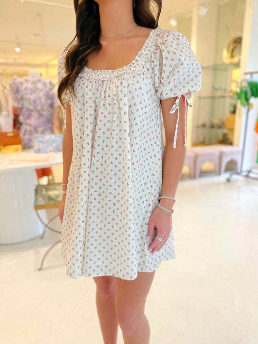 Hallie Puff Sleeve Mini Dress