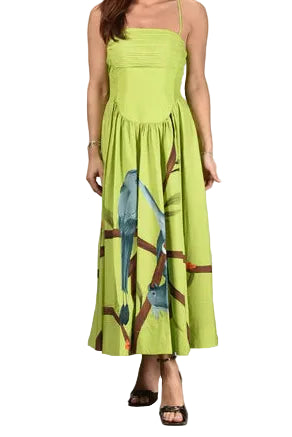 FARM Rio Green Printed Maxi Dress