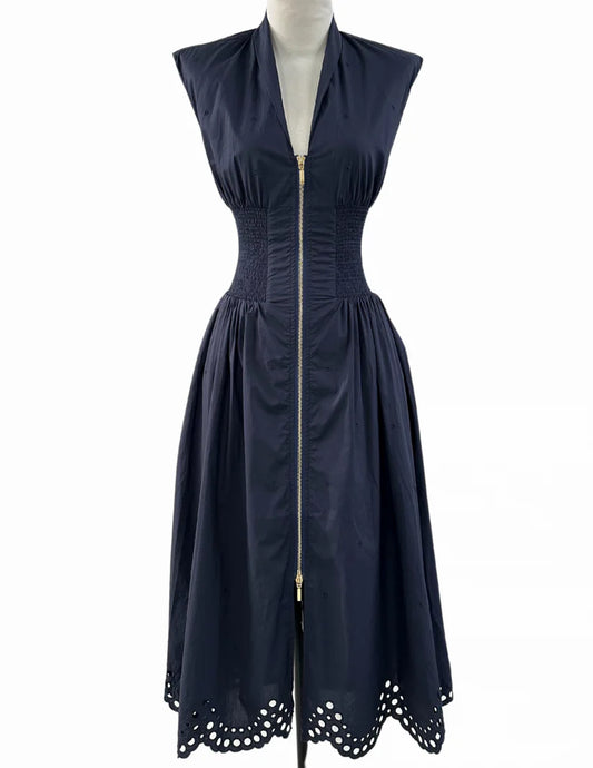 Eloise Zip-Up Midi Dress