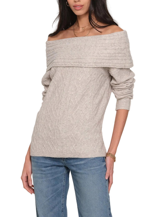 Heartloom  Enly Sweater In Greige