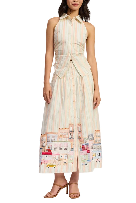 En Saison Athena Halter Top & Maxi Skirt Set