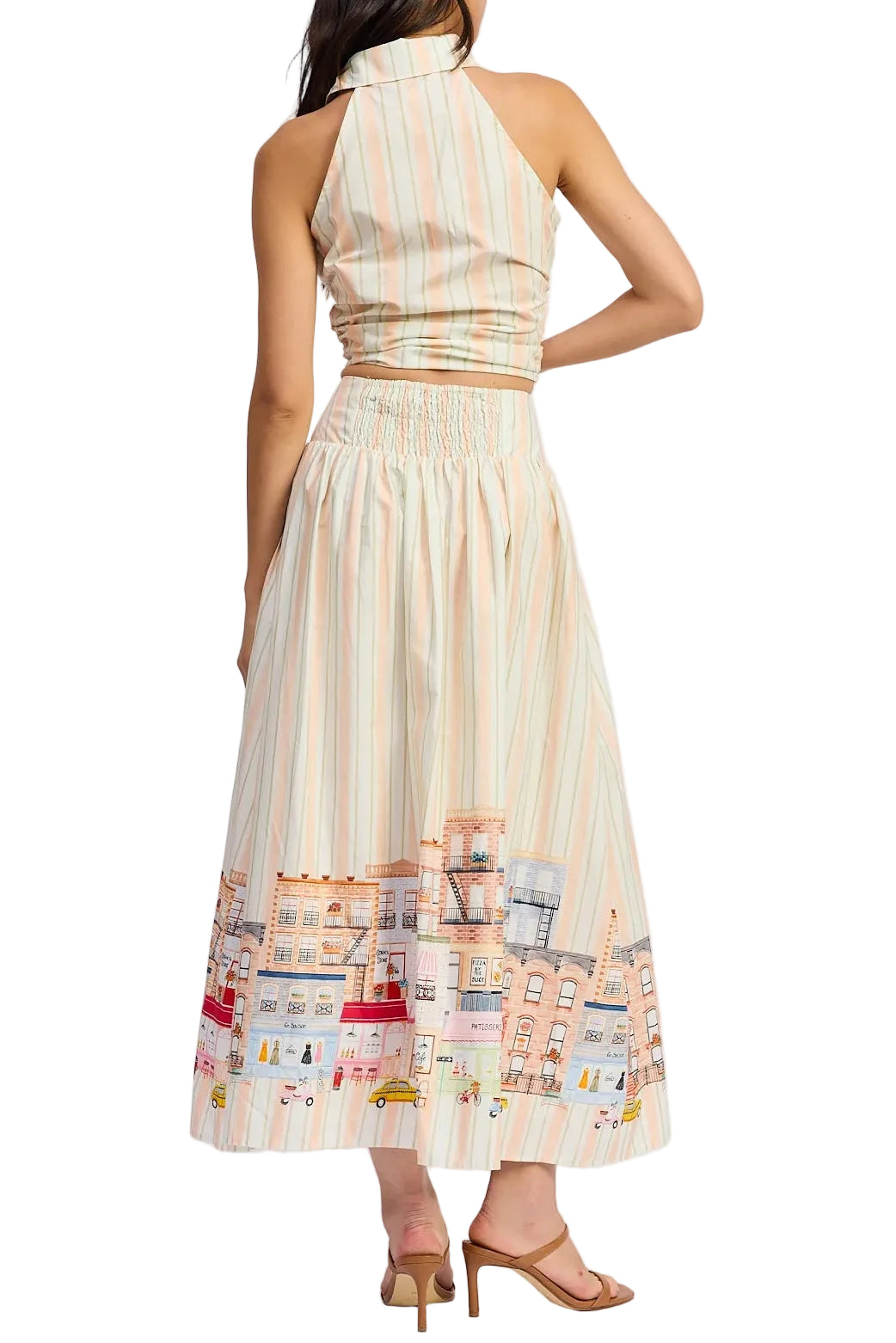 En Saison Athena Halter Top & Maxi Skirt Set