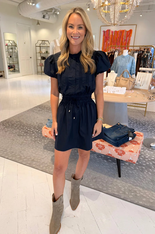 Sundays Anna Poplin Poppy Mini Dress