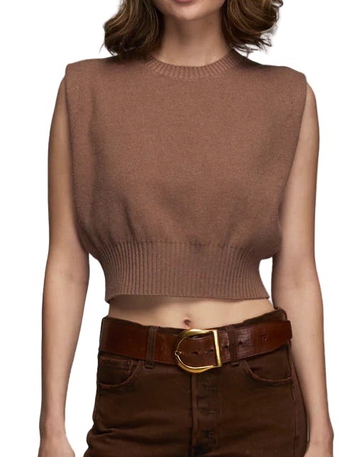 Kerisma Issa Sleeveless Knit Top and Maxi Skirt Set in Mocha