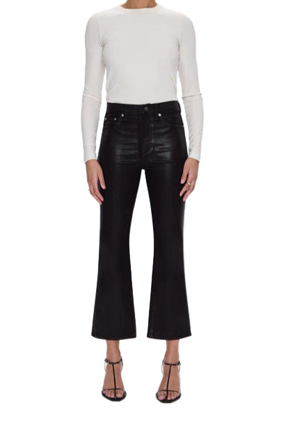 Pistola Lennon High Rise Crop Boot in Coated Mocha
