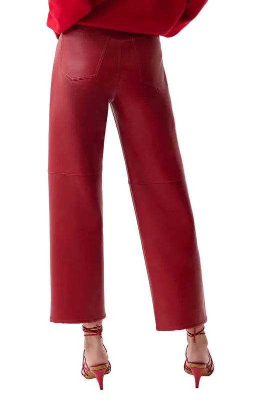 Pistola Jett Alt Leather High Rise Bowed Straight