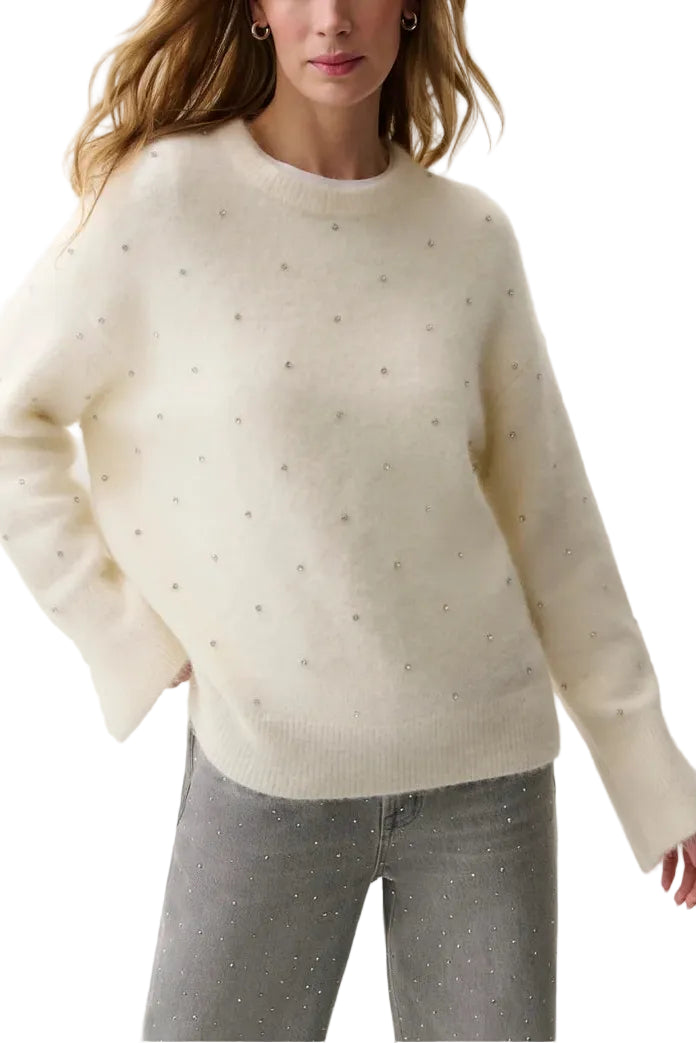 Pistola Luna Embellished Crew Neck Sweater