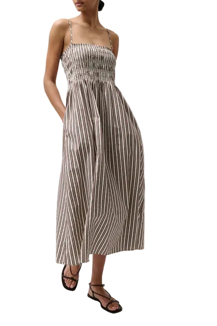 Pistola Bianca Dress In Java Stripe