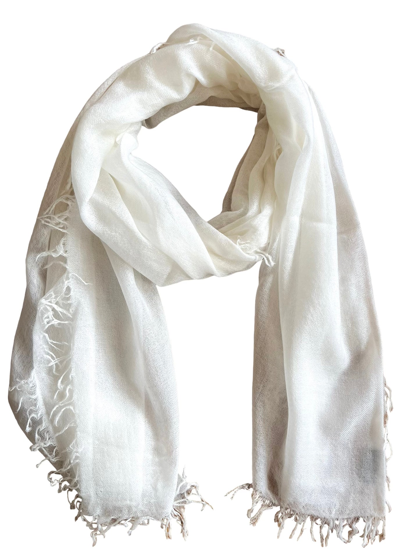 Blue Pacific Cashmere Bliss with Tassels Scarf