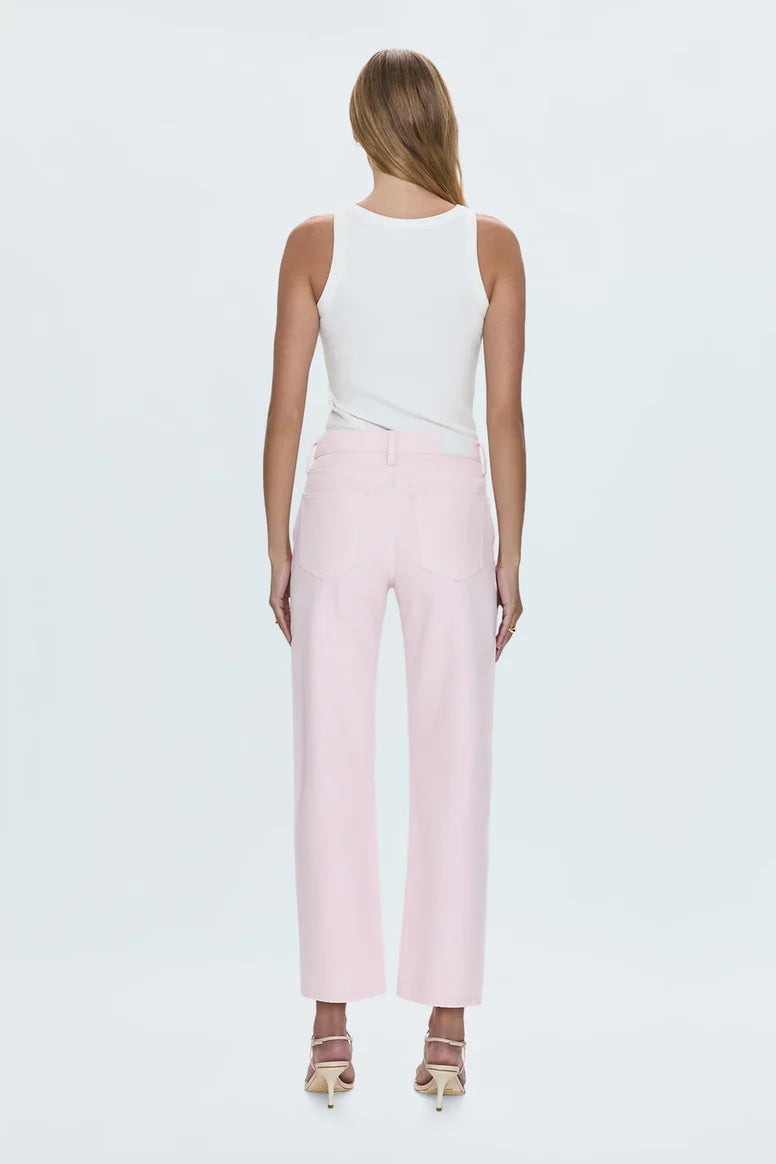 Pistola Lexi Mid Rise Bowed Straight Jeans