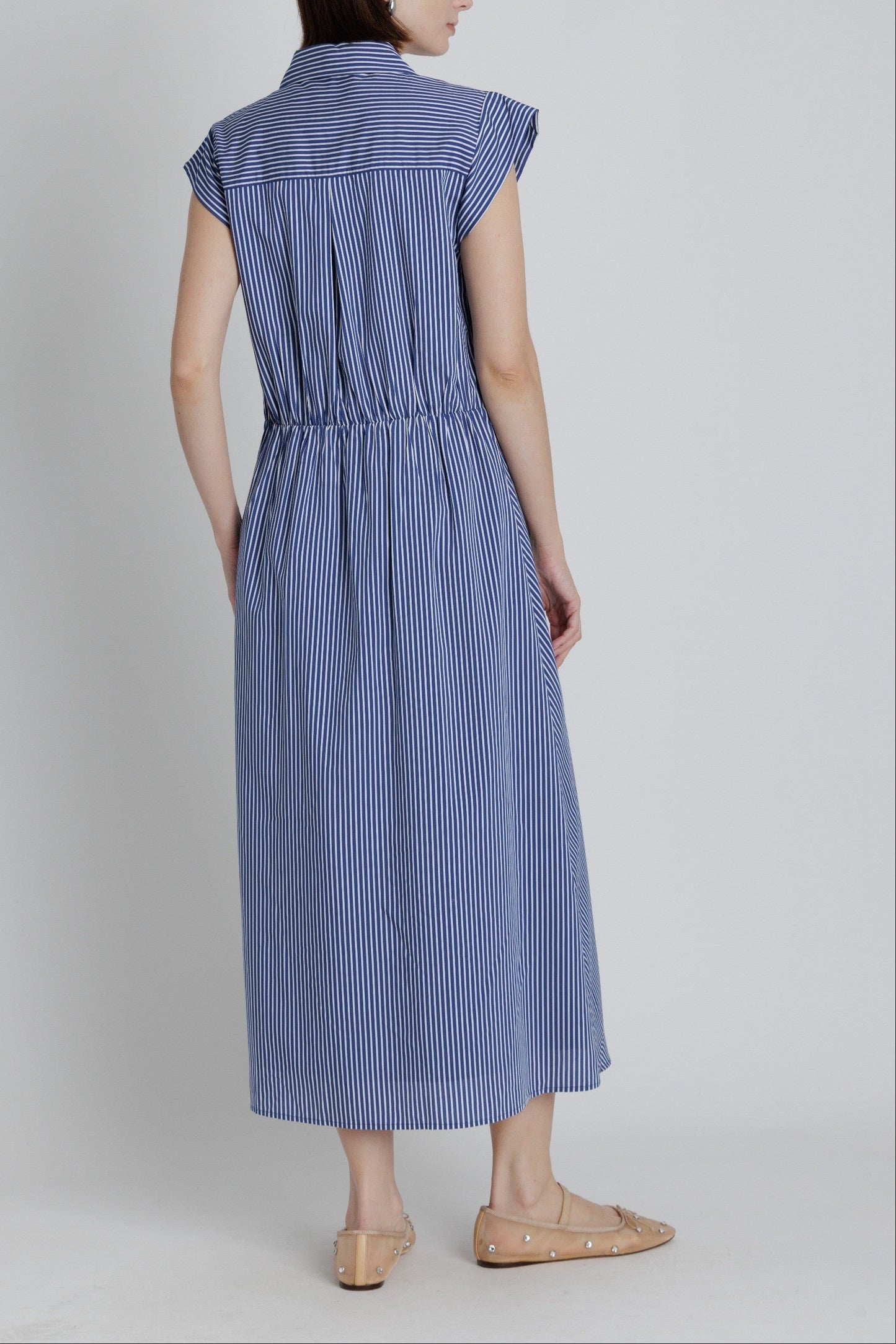 Margo Stripped Midi Dress
