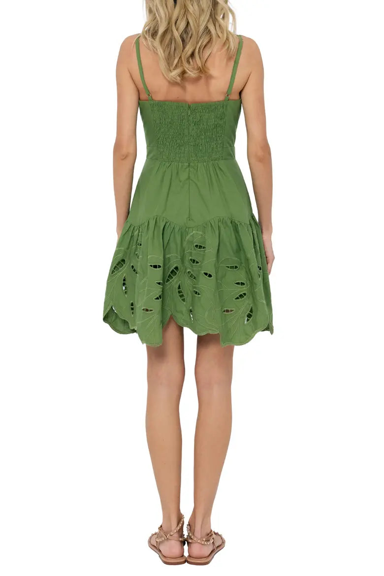 CIEBON Cathal Cutwork Embroidered Mini Dress