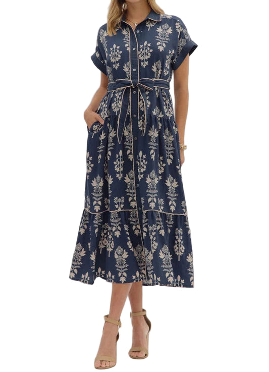 Sandra Floral Print Maxi Dress