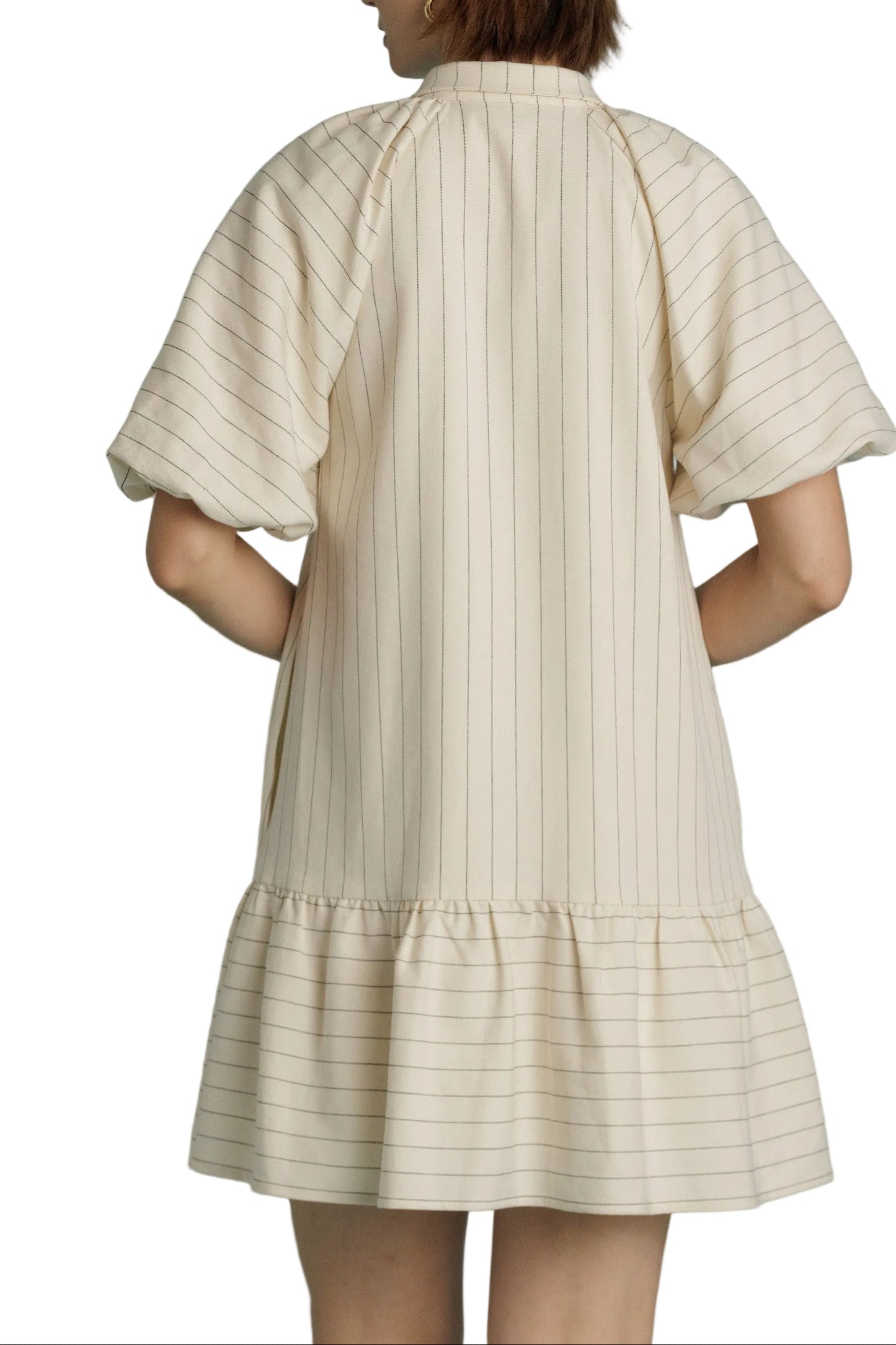 Candance Striped Drop Waist Mini Dress