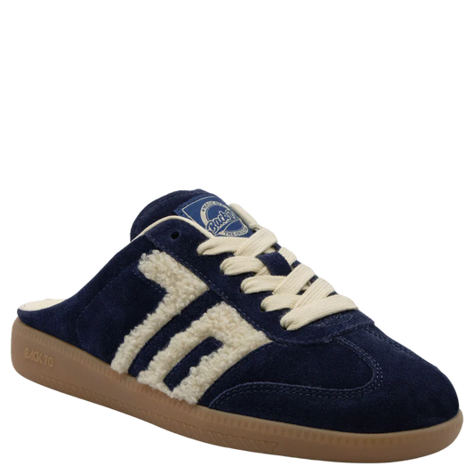 Back 70 Easter Backless Sneaker In Navy Teddy