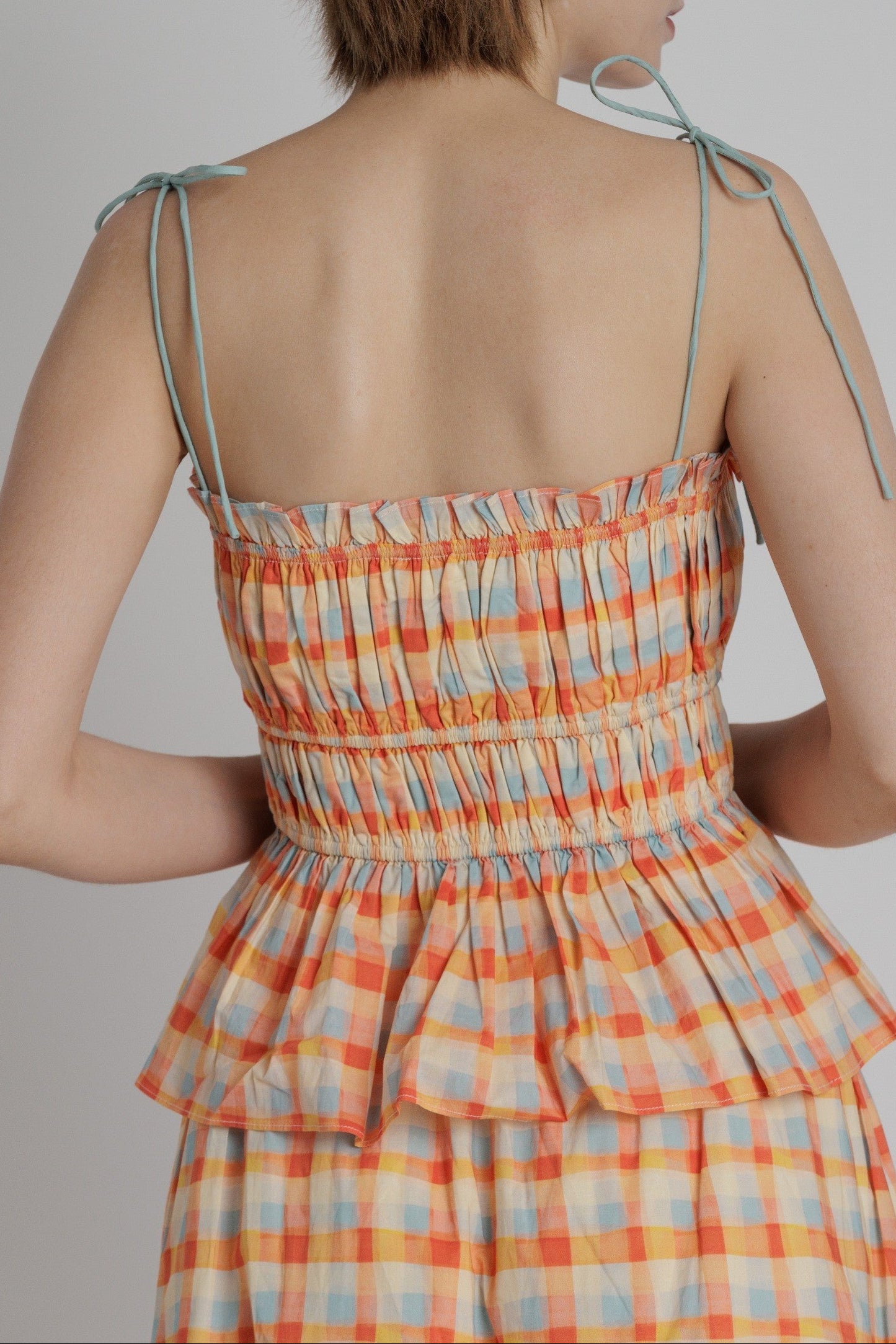 Cora Plaid Top & Midi Skirt Set