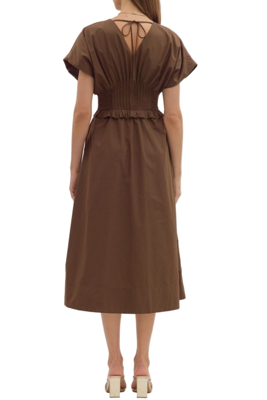 Riley Zipper Midi Dress