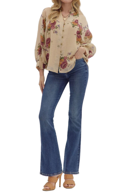Avery Long Sleeve Floral Top