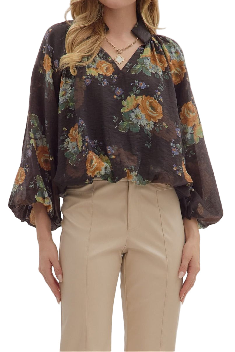 Darby Long Sleeve Floral Top
