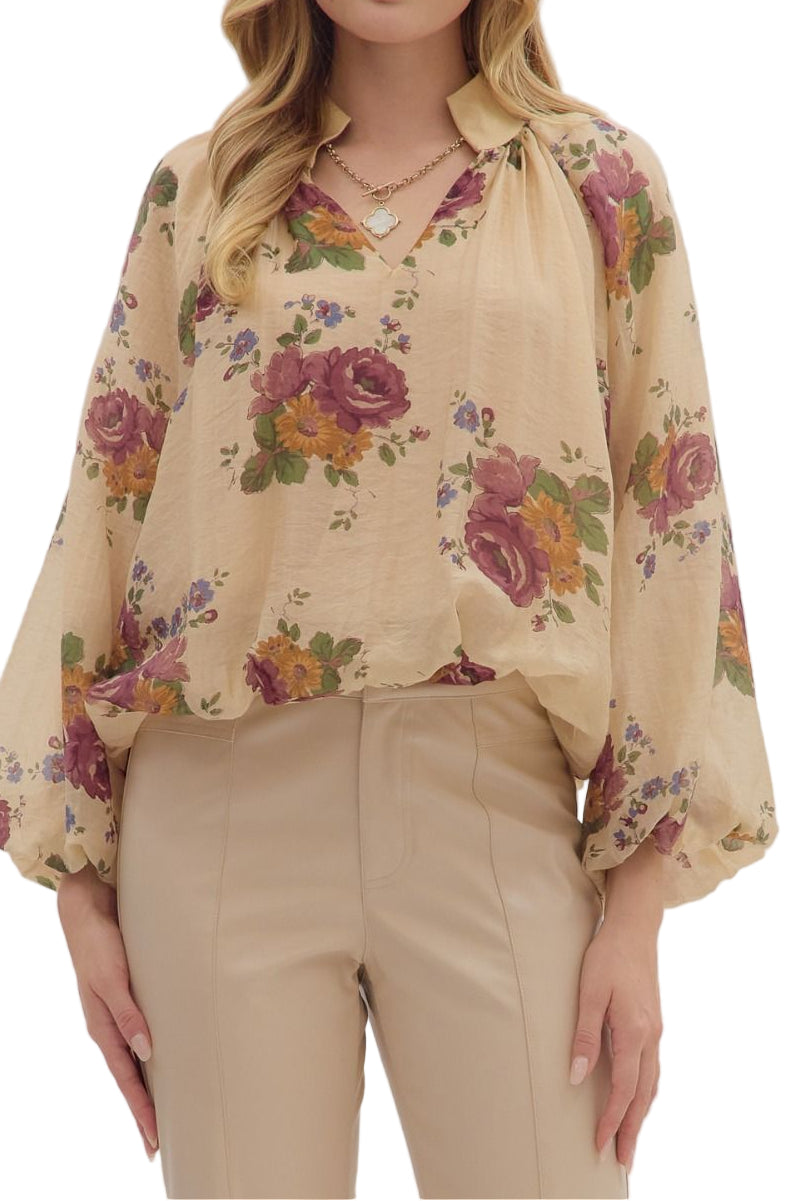 Darby Long Sleeve Floral Top