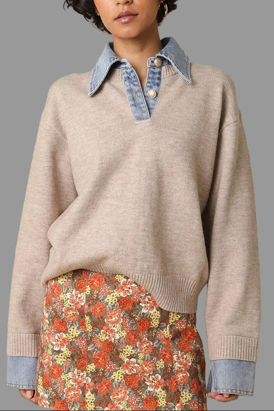 Laura Denim Sweater