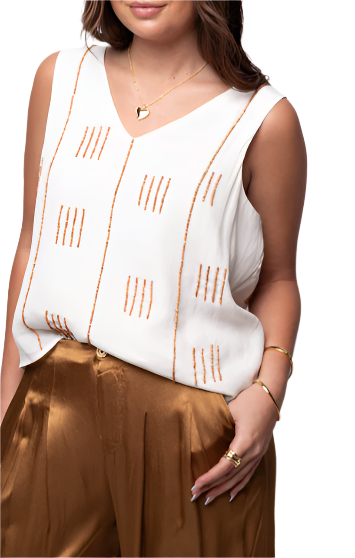 Ciebon Kelly Beaded Top